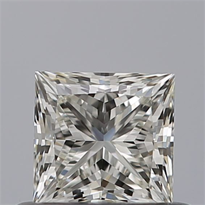 Picture of Natural Diamond 0.52 Carats, Princess with  Cut, J Color, VVS2 Clarity and Certified by GIA