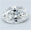 Diamante Natural 3.20 quilates, Ovalado , Color E, claridad VS2 y certificado GIA
