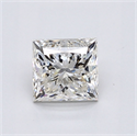 Natural Diamond 1.00 Carats, Princess with  Cut, J Color, VVS2 Clarity and Certified by GIA
