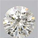 Natural Diamond 0.72 Carats, Round with Excellent Cut, L Color, VVS1 Clarity and Certified by GIA