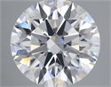 Lab Grown Diamond 5.09 Carats, Round with Ideal Cut, E Color, VVS2 Clarity and Certified by IGI