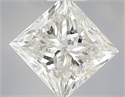 Natural Diamond 0.70 Carats, Princess with  Cut, G Color, VS2 Clarity and Certified by IGI
