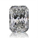 Natural Diamond 0.75 Carats, Radiant with  Cut, F Color, VVS1 Clarity and Certified by GIA