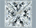 Natural Diamond 2.01 Carats, Princess with  Cut, H Color, VS1 Clarity and Certified by IGI
