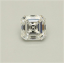 Natural Diamond 0.50 Carats, Asscher with  Cut, F Color, VS1 Clarity and Certified by GIA