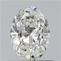 Diamante Natural 0.70 quilates, Ovalado , Color H, claridad VVS1 y certificado GIA