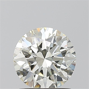 Picture of Natural Diamond 1.01 Carats, Round with Excellent Cut, J Color, VS2 Clarity and Certified by IGI