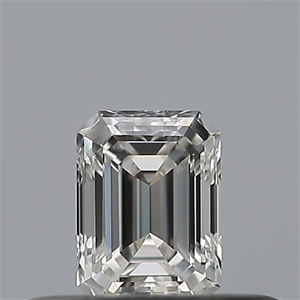 Picture of Natural Diamond 0.23 Carats, Emerald with  Cut, F Color, VS1 Clarity and Certified by GIA