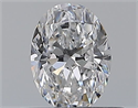 Natural Diamond 0.46 Carats, Oval with  Cut, D Color, VVS1 Clarity and Certified by GIA