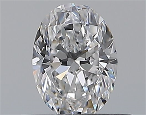 Picture of Natural Diamond 0.46 Carats, Oval with  Cut, D Color, VVS1 Clarity and Certified by GIA