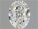 Natural Diamond 1.20 Carats, Oval with  Cut, F Color, VVS2 Clarity and Certified by GIA