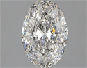Natural Diamond 1.50 Carats, Oval with  Cut, F Color, I1 Clarity and Certified by GIA