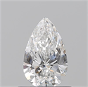 Natural Diamond 0.56 Carats, Pear with  Cut, E Color, VVS2 Clarity and Certified by GIA