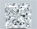 Natural Diamond 2.01 Carats, Princess with  Cut, E Color, SI1 Clarity and Certified by GIA