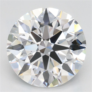 Picture of Lab Grown Diamond 3.74 Carats, Round with Ideal Cut, D Color, VVS1 Clarity and Certified by IGI