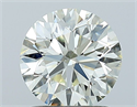 Natural Diamond 1.20 Carats, Round with Excellent Cut, K Color, VS1 Clarity and Certified by IGI