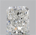 Natural Diamond 1.02 Carats, Radiant with  Cut, H Color, SI1 Clarity and Certified by GIA