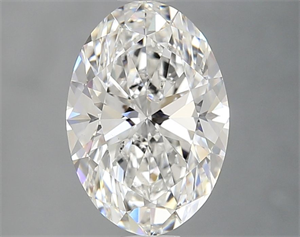 Picture of Natural Diamond 2.01 Carats, Oval with  Cut, F Color, SI1 Clarity and Certified by GIA