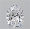 Natural Diamond 1.30 Carats, Oval with  Cut, D Color, SI1 Clarity and Certified by GIA