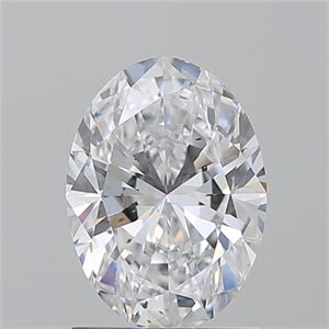 Picture of Natural Diamond 1.30 Carats, Oval with  Cut, D Color, SI1 Clarity and Certified by GIA