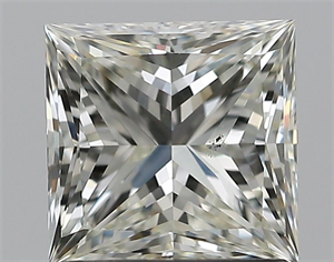 Picture of Natural Diamond 1.29 Carats, Princess with  Cut, J Color, VS2 Clarity and Certified by GIA