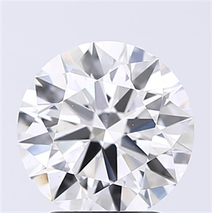 Picture of Lab Grown Diamond 2.28 Carats, Round with Excellent Cut, F Color, VS1 Clarity and Certified by GIA