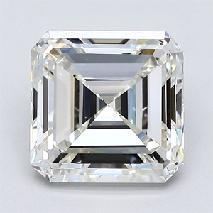 Picture of Natural Diamond 2.35 Carats, Asscher with  Cut, J Color, VS1 Clarity and Certified by GIA