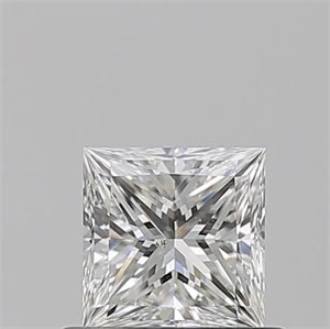 Picture of Natural Diamond 0.60 Carats, Princess with  Cut, G Color, SI1 Clarity and Certified by GIA