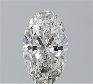 Picture of Natural Diamond 2.51 Carats, Oval with  Cut, H Color, SI2 Clarity and Certified by GIA