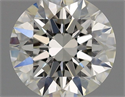 Natural Diamond 0.50 Carats, Round with Very Good Cut, I Color, VVS1 Clarity and Certified by GIA