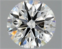 Natural Diamond 0.71 Carats, Round with Excellent Cut, F Color, IF Clarity and Certified by GIA