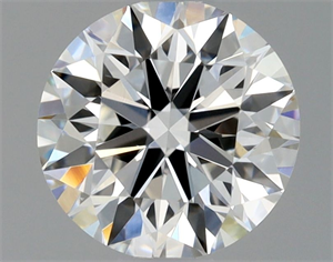 Picture of Natural Diamond 0.71 Carats, Round with Excellent Cut, F Color, IF Clarity and Certified by GIA