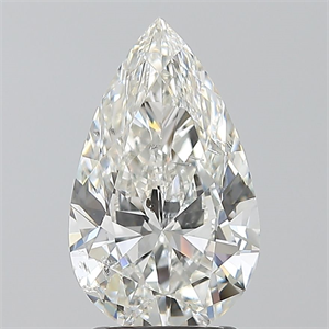 Foto Diamante Natural 2.01 quilates, De pera , Color H, claridad SI2 y certificado GIA de