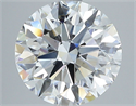 Natural Diamond 2.80 Carats, Round with Excellent Cut, F Color, VS1 Clarity and Certified by GIA