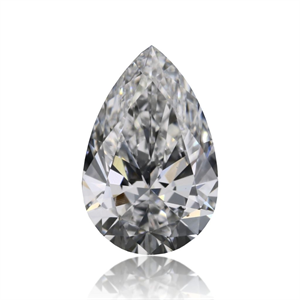 Picture of Natural Diamond 0.40 Carats, Pear with  Cut, D Color, VS2 Clarity and Certified by GIA
