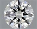 Natural Diamond 0.75 Carats, Round with Excellent Cut, F Color, VVS2 Clarity and Certified by GIA