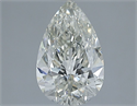 Natural Diamond 1.50 Carats, Pear with  Cut, J Color, SI1 Clarity and Certified by IGI