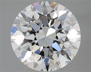 Picture of Natural Diamond 2.94 Carats, Round with Excellent Cut, H Color, VVS2 Clarity and Certified by GIA