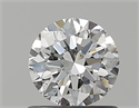 Natural Diamond 0.70 Carats, Round with Excellent Cut, D Color, SI1 Clarity and Certified by GIA