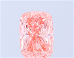 Picture of Lab Grown Diamond 3.06 Carats, CUSHION MODIFIED with  Cut, Fancy Vivid Pink Color, VS2 Clarity and Certified by IGI