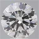 Lab Grown Diamond 5.53 Carats, Round with Ideal Cut, E Color, VVS2 Clarity and Certified by IGI