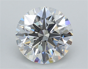 Picture of Lab Grown Diamond 3.02 Carats, Round with Excellent Cut, E Color, VVS2 Clarity and Certified by GIA