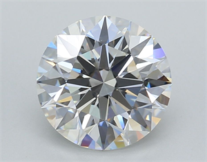 Picture of Lab Grown Diamond 3.02 Carats, Round with Excellent Cut, E Color, VVS2 Clarity and Certified by GIA