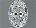 Natural Diamond 0.71 Carats, Oval with  Cut, H Color, VS2 Clarity and Certified by GIA