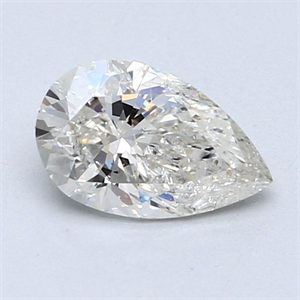 Picture of Natural Diamond 1.01 Carats, Pear with  Cut, I Color, I1 Clarity and Certified by GIA