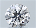 Natural Diamond 0.90 Carats, Round with Very Good Cut, E Color, VVS1 Clarity and Certified by GIA