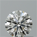 Natural Diamond 0.41 Carats, Round with Excellent Cut, H Color, IF Clarity and Certified by IGI