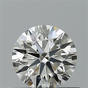 Picture of Natural Diamond 0.41 Carats, Round with Excellent Cut, H Color, IF Clarity and Certified by IGI