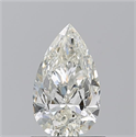 Natural Diamond 0.90 Carats, Pear with  Cut, J Color, SI1 Clarity and Certified by GIA