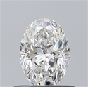 Natural Diamond 0.50 Carats, Oval with  Cut, F Color, VS2 Clarity and Certified by GIA